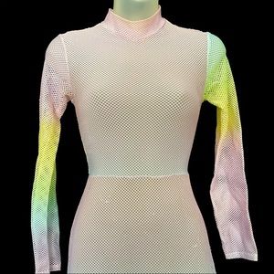 Nasty Gal Lace multi colored dress